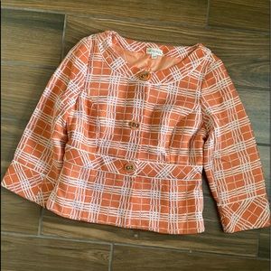 Merona Orange Striped Blazer